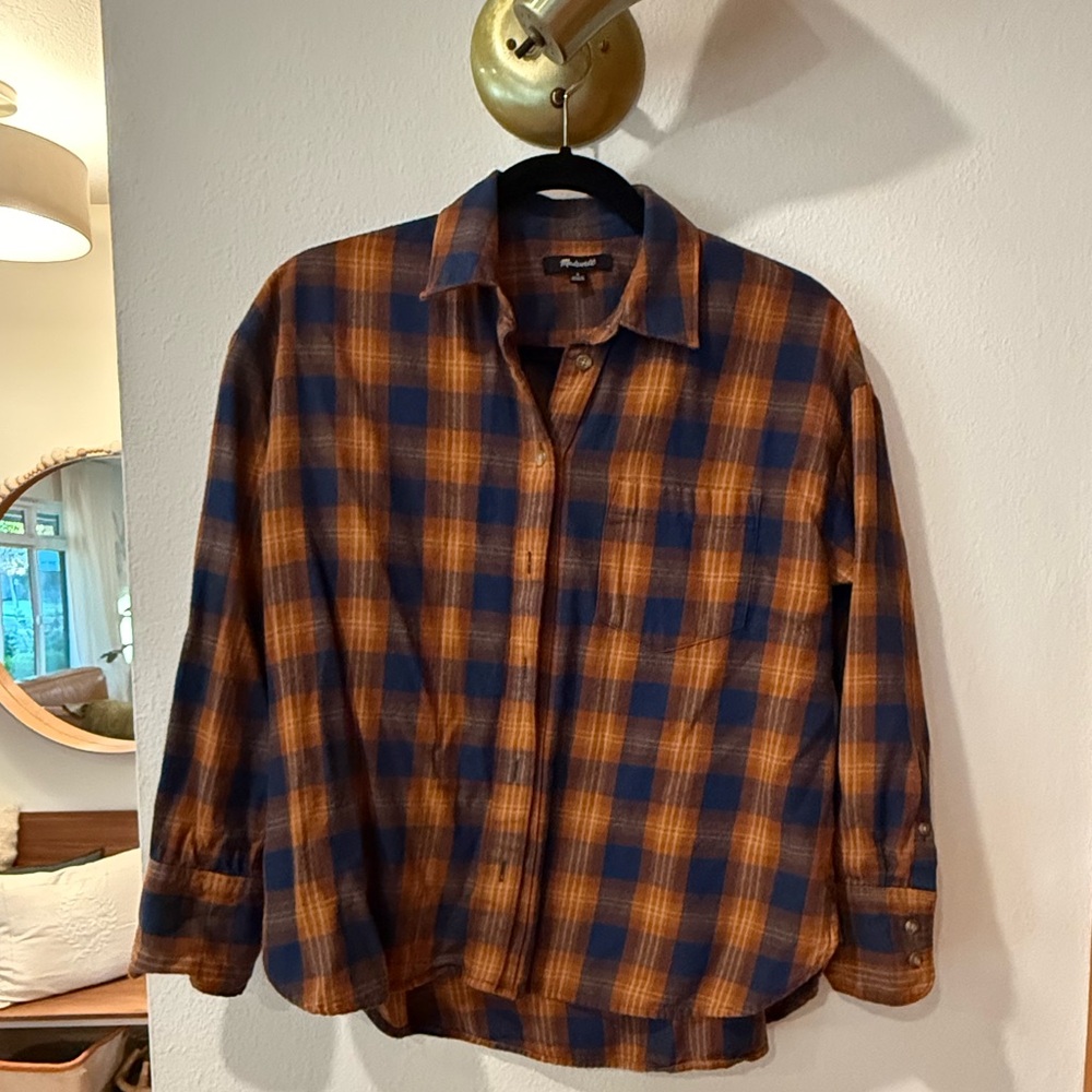 Madewell Flannel Shirt Drop Shoulder